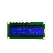 LCD1602 adapter board with LCD display IIC I2C interface sending function library adapter module