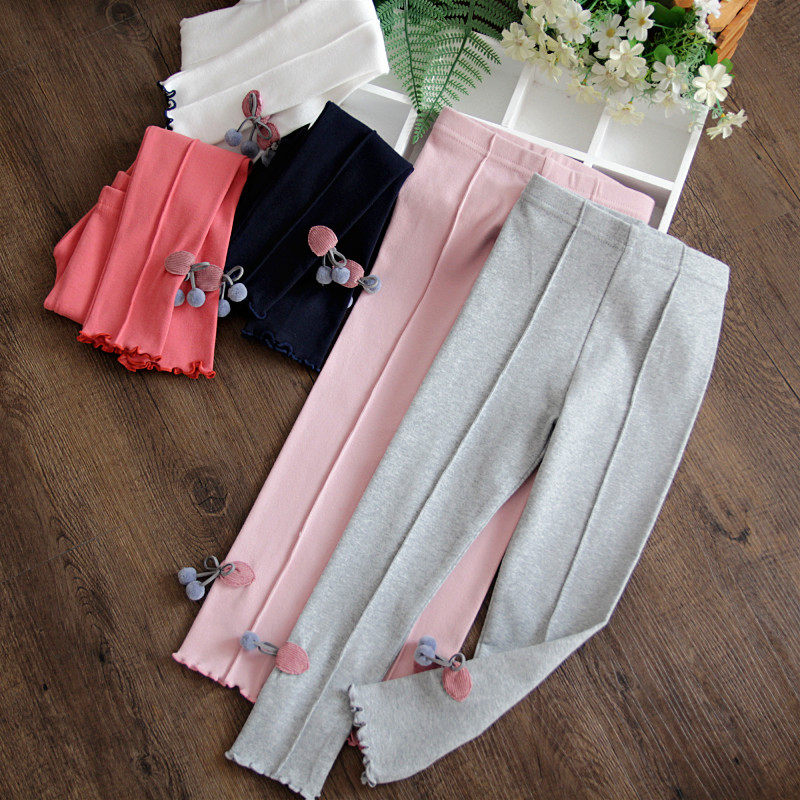 100 Yards Clearance Girls Pure Cotton Leggings 2022 Spring and Autumn Children's Pants Children's All-match Pencil Pants Baby Slim