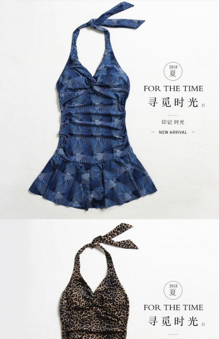 Mùa xuân nóng bỏng áo tắm một mảnh tam giác váy áo tắm nữ bảo thủ backless ngực nhỏ thu thập bụng thon gọn 	đồ bơi nữ liền thân có tay	