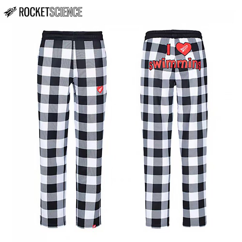 Rocket Science Thermal Plaid Series Swimming Pants, Comfortable Fleece-Lined Winter Pajama Pants Rocket Science Thermal Plaid Series Swimming Pants, Comfortable Fleece-Lined Winter Pajama Pants