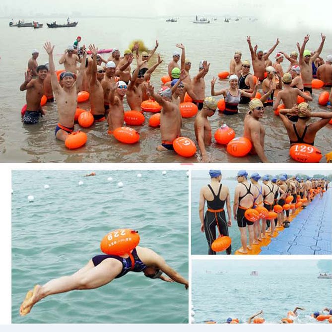 Swimming buoy Follower ball Adult swimming ring Water inflatable safety ball Follower ladybug Safety blisters