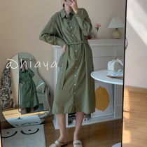 Clearance special sunscreen shirt loose lazy long shirt dress women wear long dress summer