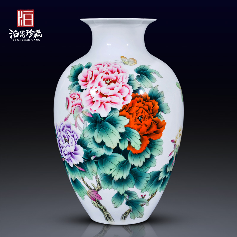 Jingdezhen ceramics hand - made ceramic vases, flower arranging the sitting room the bedroom decorate new Chinese style wedding handicraft furnishing articles