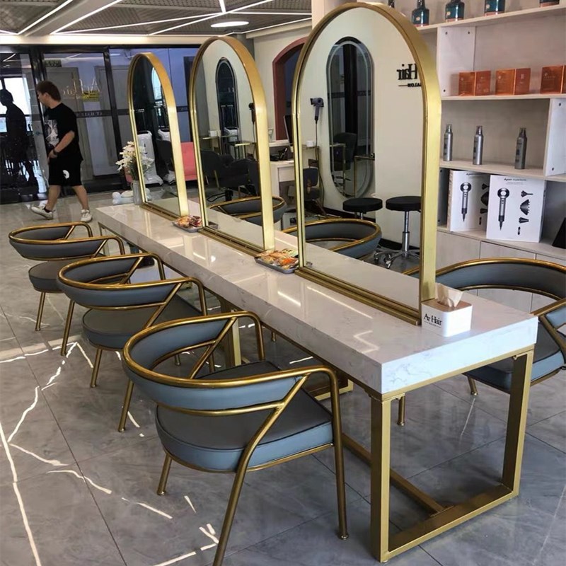 Minimalist modern net red beauty hair salon chair hair salon special haircut chair men's oil head chair retro hot and dyeing chair