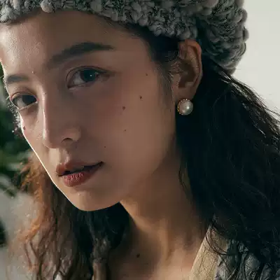 muer muer freshwater horse Bay pearl earrings female summer retro French exquisite earrings 2021 New Wild