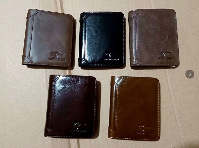 Wallet Clearance Sale at a Loss: Pure First-Layer Cowhide Wallet, Black Men's Genuine Leather Wallet, Vertical Style Smooth Leather Cowhide Bag