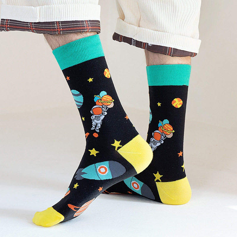 2023 2023 Autumn-winter large size mid-tube socks lovers stylish -