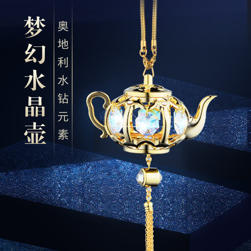 Car pendant in car Pendant Vehicle Vehicular Flow Sutrinu Ornament Goddess Car Rear mirror hanging crystal hanging ornament