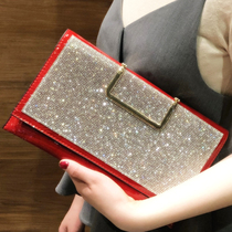 Ruofengchao brand handbag female temperament goddess 2020 new diamond-encrusted shoulder Messenger small bag versatile clutch bag trend
