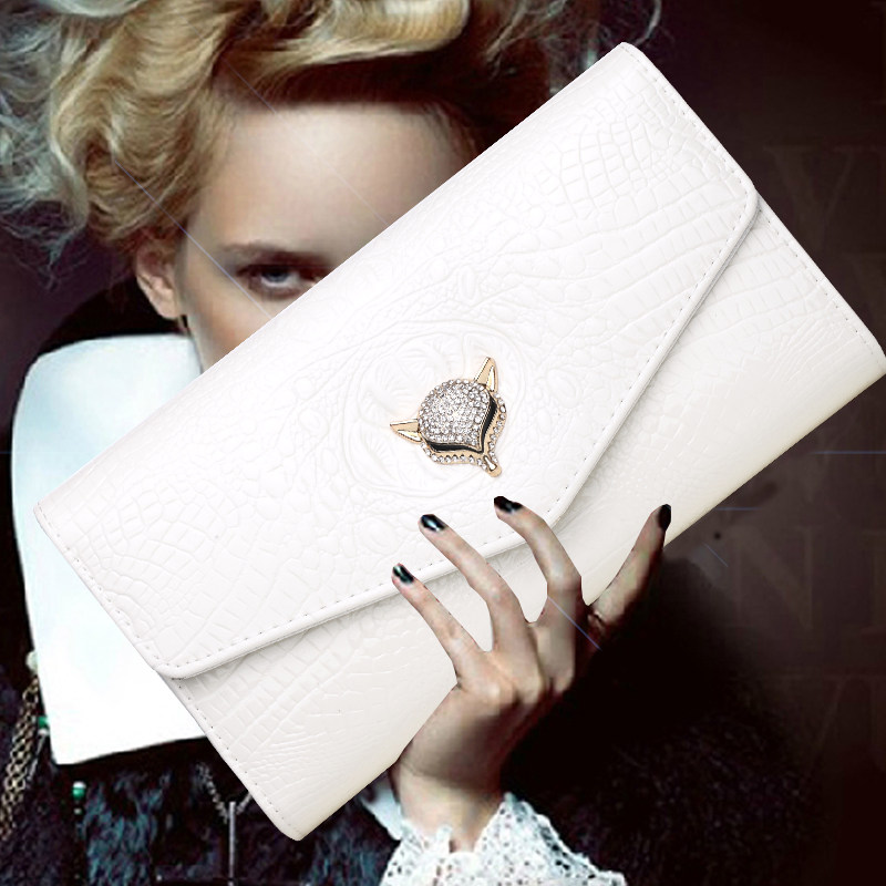 Hong Kong leather clutch bag female 2022 new banquet celebrity envelope bag patent leather handbag shoulder Messenger chain bag