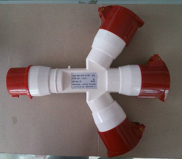 Wo Feng HFE Industrial Aviation Plug HF-1015 HF-1025 5 Core multifunction plug in three out