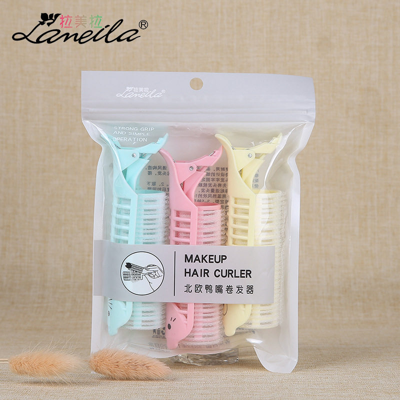 Latin America Duckbill Curler 3 Pack Nordic Wind Curling Barrel Cartoon Bangs Curl clip C261