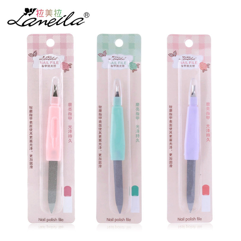 Latin American nail tool file stainless steel double - sided fingernail file polishing strip - patch grinding strip 1