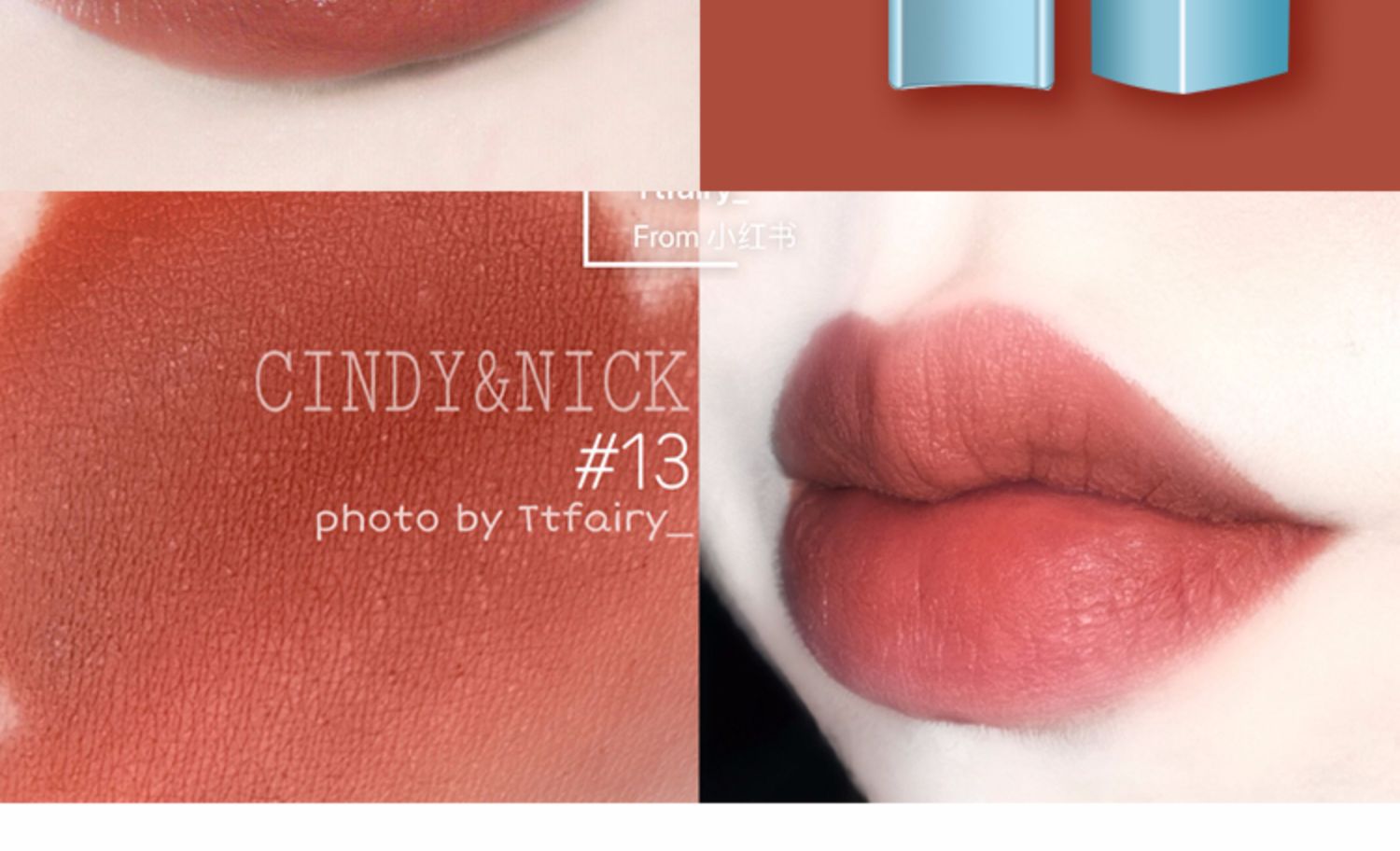 Son môi Cindy Nick nhung mờ Maple đỏ không dễ tẩy màu son cà chua màu cam bẩn - Son môi son black rouge a31