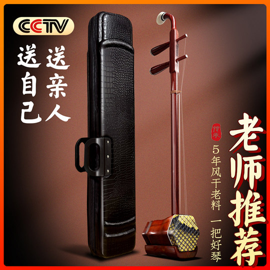 Advanced professional erhu instrument old mahogany ebony purple flagship store authentic beginners Suzhou factory direct sales brand