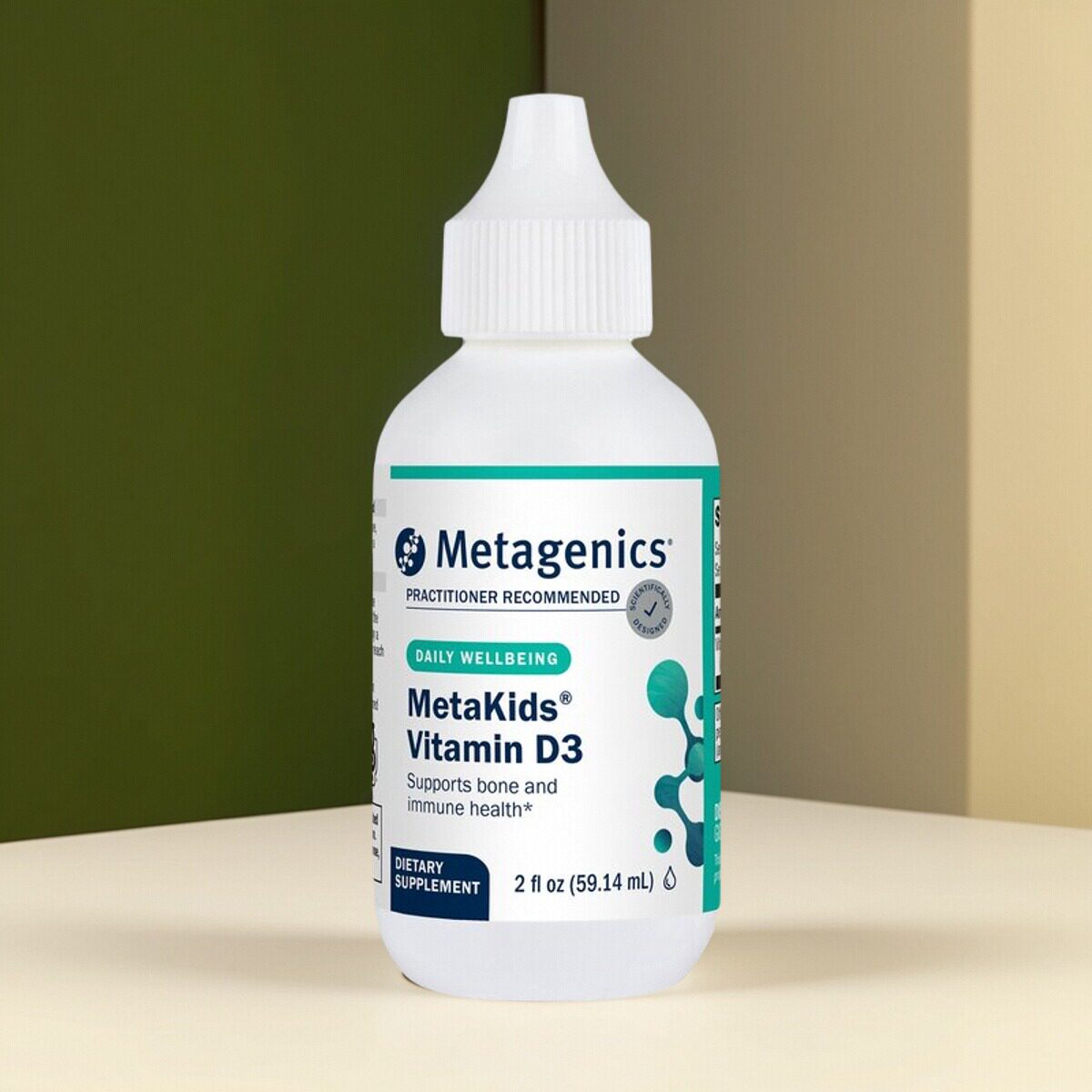 Metagenics麦特金尼斯儿童维生素D3液体滴剂1000iu骨密度支持顺丰