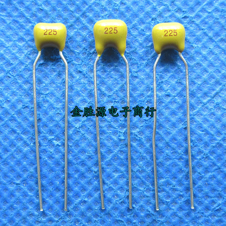 直插独石电容CT4 225 50V 2.2UF 225K 陶瓷电容 原装(20只)