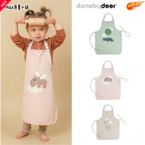 Donebydeer danois pour enfants tablier à bavette pour manger et peindre combinaison imperméable et anti-salissure