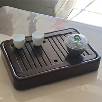 Tea Tray Home Small Solid Wood Storage Tea Set Tray Black Sandalwood Light Lavish Modern Tea Table Minima Delicate Tea Sea