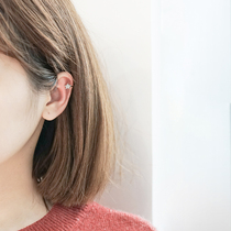 Mu Si small d temperament stars S925 sterling silver ear clip Net Red simple fresh earrings girl