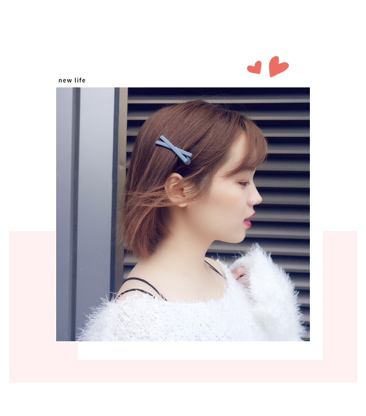 Mousse nhỏ d cô gái chữ thập bangs kẹp tóc trở lại đầu Hàn Quốc net đỏ in mới bên trang sức - Phụ kiện tóc đồ cột tóc scrunchies