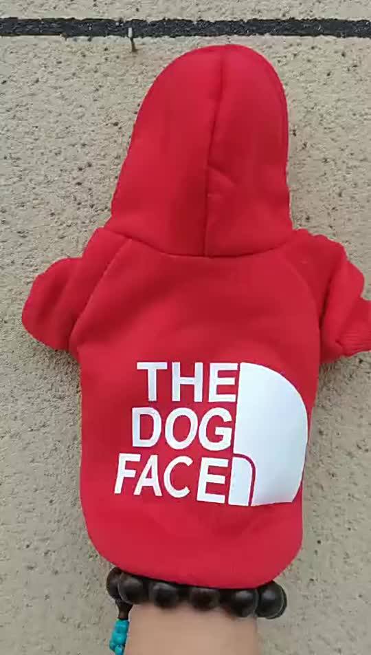 Wholesale Luxury Branded Dog Clothes Sweater The Dog Face Jacket Hoodie For Pet Designer Clothes