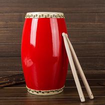 Waist drum adult cowhide childrens kindergarten 12cm 14cm 15cm small waist drum toy gong and drum musical instrument
