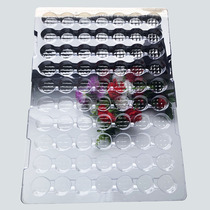 70 g plastic suction tray tray plaid plastic suction box transparent PVC round transparent packaging to make origin goods source