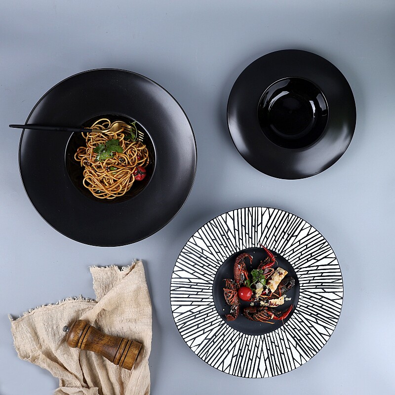 Creative ceramic breakfast plate plate Nordic Western plate plate cold dish plate plate steak plate buffet plate tableware