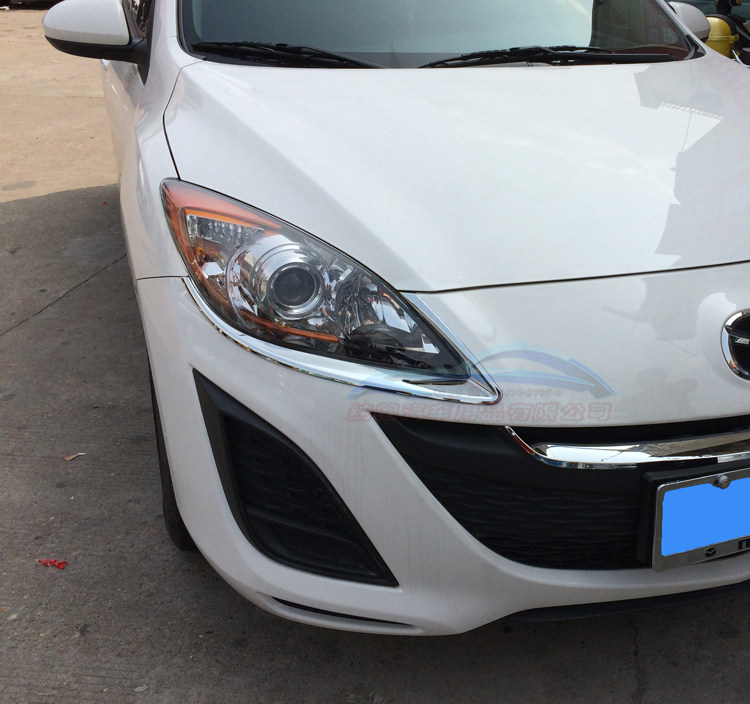 MazdaM3 Xingcheng living room lampshade tail light frame bright strip 11-15 modified front and rear lamp decorative frame electroplating bright frame