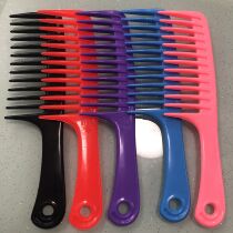 Large wide tooth plastic comb for beauty salon special comb cosmetic comb household comb big tooth comb