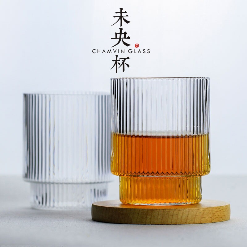 Ultra-niche Chamvin Wine Glass Whisky Cup without central cup Day-style Nitro Cup Glass Shake-in-Wind Design Cup