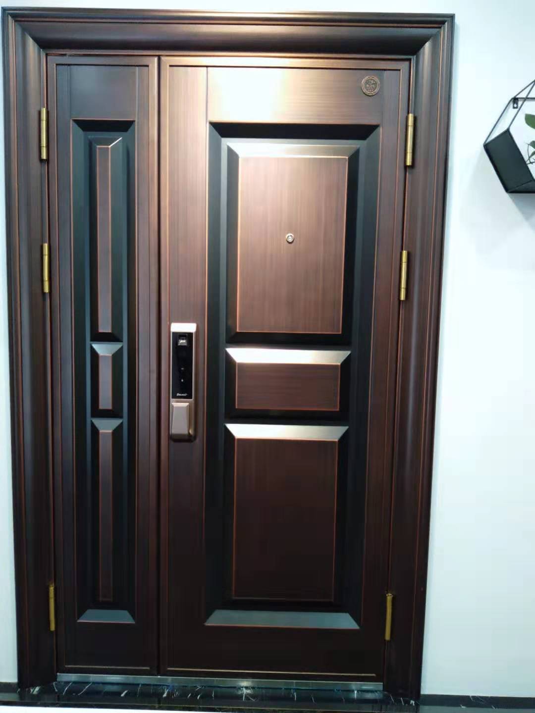 Denot secure entry into the household double door fingerprint lock security door primary and secondary single door S606Z home gate