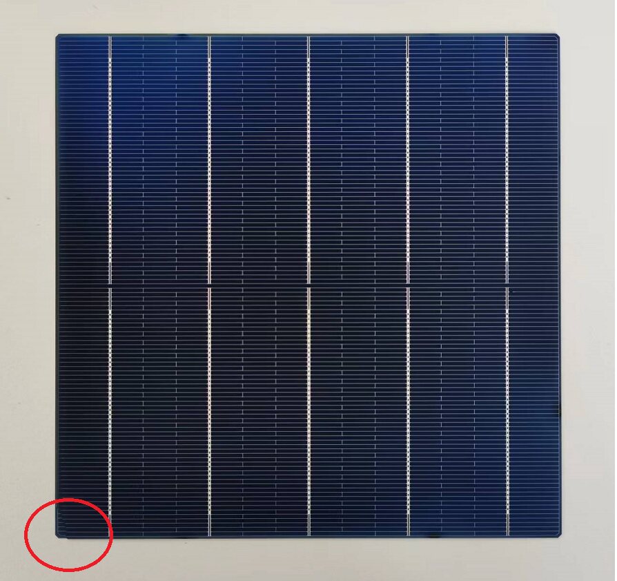 单晶硅太阳能电池片 PERC高效电池片 轻微缺角 清仓处理