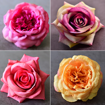 Simulation rose flower head bud fake flower decorative flower silk flower background flower wall Wedding flower arrangement Peony flower daisies