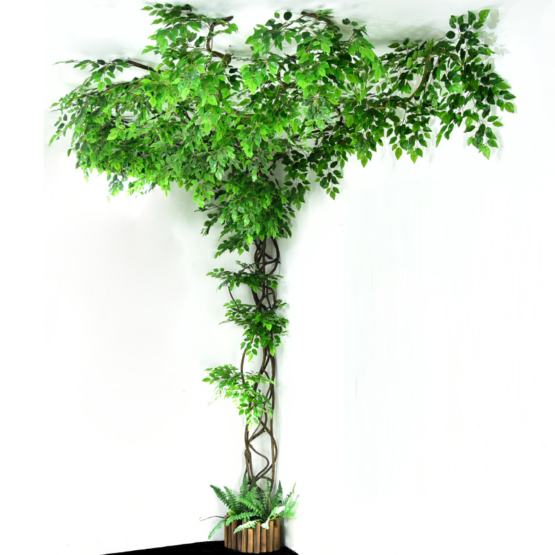 Artificial Vine Flower Decoration Flower Wall Tree Vine Fake Flower Vine Internet-Famous Rose Flower Waterfall Wall Background Green Plant Landscaping