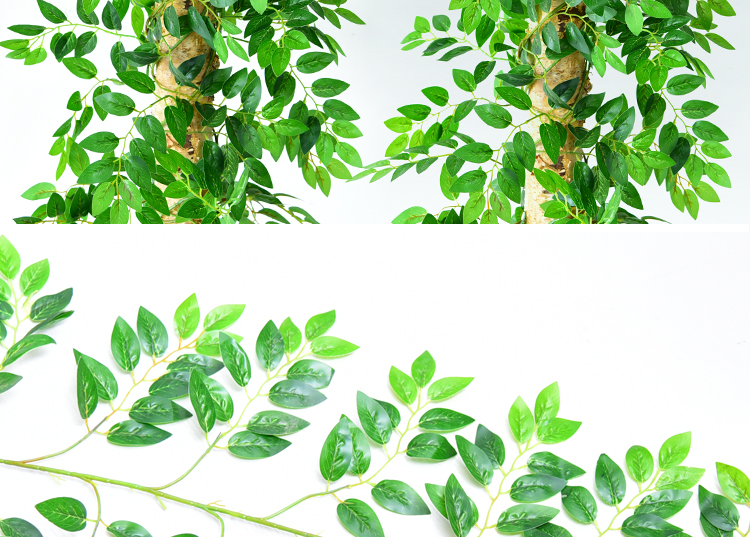 Mô phỏng Wisteria Lá Mây Điều hòa nhiệt độ ống trang trí Bao gồm ống nước Hoa giả Hoa mây Cây nho nhựa Cây xanh Lá xanh - Hoa nhân tạo / Cây / Trái cây hoa giả trang trí phòng khách