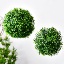 Artificial grass ball Flower ball Plastic large ball Artificial plant plastic grass ball Shopping mall kindergarten ceiling decoration hanging