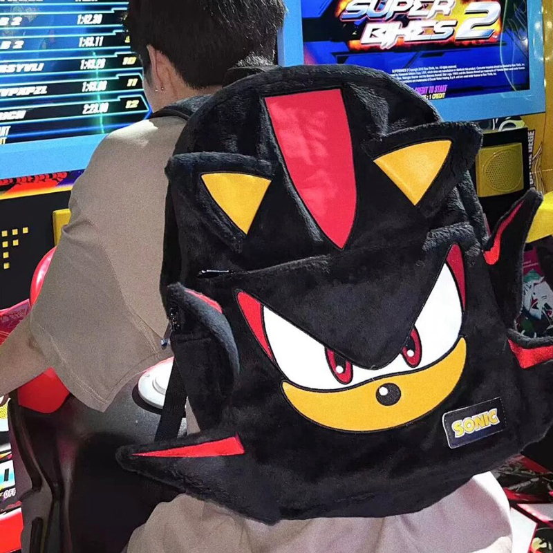 Dark Sonic Sonic Boy Backpack Couple Cartoon School Bag Female Student Large Capacity Travel Backpack Male