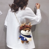 Милая плюшевая небольшая сумка, сумка через плечо, мультяшная брендовая кукла, сумка на одно плечо, новая коллекция