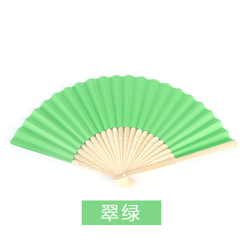 Tự làm màu gấp fan trẻ em của sơn màu trắng fan mẫu giáo sáng tạo nguyên liệu handmade quạt giấy