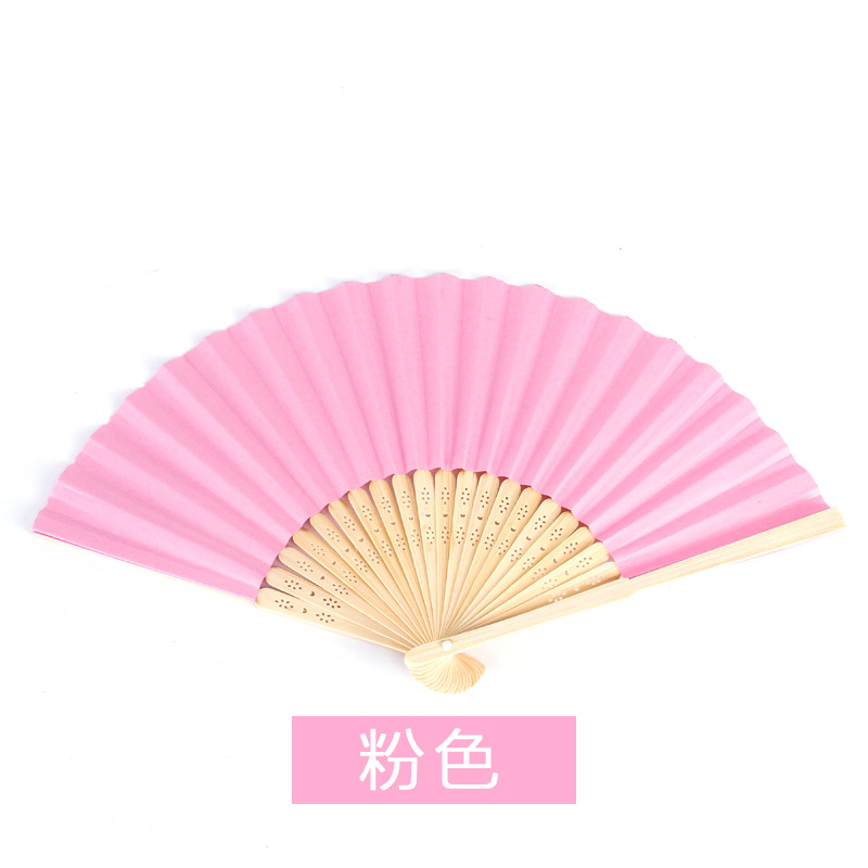 Tự làm màu gấp fan trẻ em của sơn màu trắng fan mẫu giáo sáng tạo nguyên liệu handmade quạt giấy