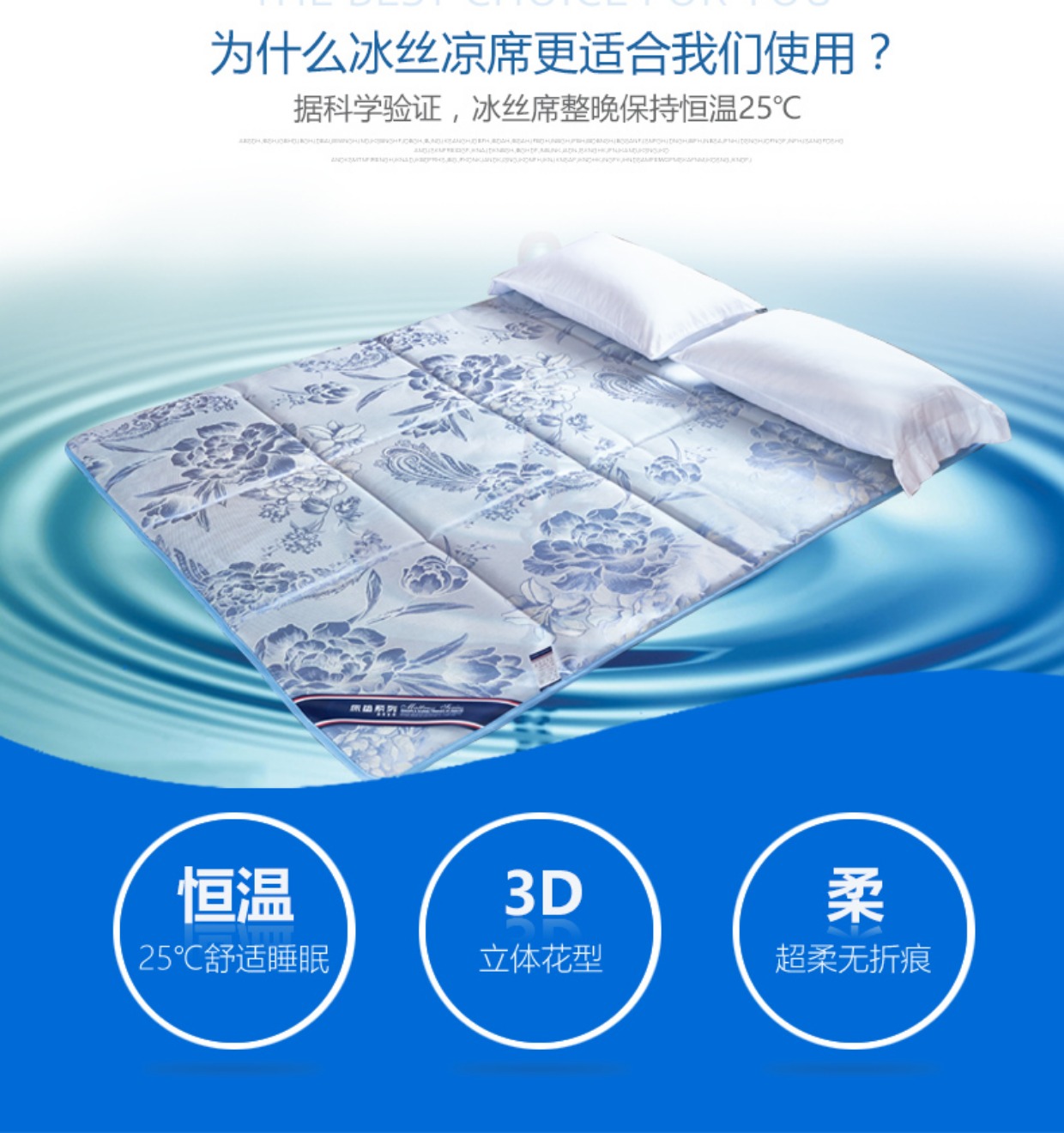 Mát mẻ vào mùa hè lụa băng thở nệm mỏng 1,5 m giường 1.8m ngủ pad điều hòa không khí mát mẻ mùa hè trên sàn cứng - Nệm nệm lò xo