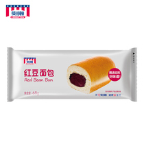 Mancton red bean bread breakfast food stuffing bag casual snacks afternoon tea 68g(12 days shelf life)