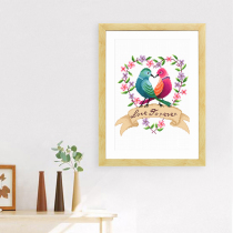 Cross-stitch small pieces embroidery 2020 New embroidery lovebird own embroidery simple embroidery small thread embroidery student handmade gift