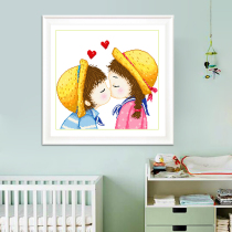 Couple series Love cross stitch 2021 new couple a pair of bedroom cute romantic small piece simple thread embroidery