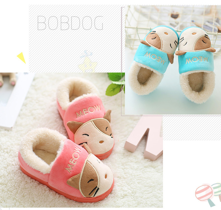 Pantoufles enfants en suède pour hiver - semelle plastique - Ref 1018252 Image 33