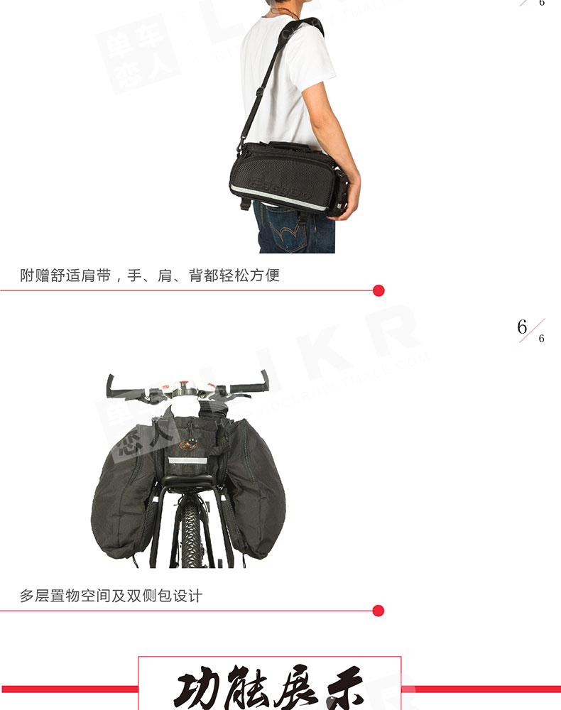 Sacoche pour vélo mixte EASYDO - Ref 2233728 Image 16