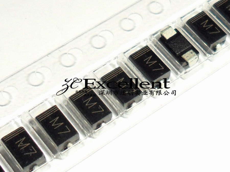M7 1N4007 1A1000V SMA DO-214AC patch rectifier diode