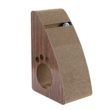 Кошка хватает гнездо доски, колонна кота, гофрированная бумага не падает с дивана перхоти, чтобы защитить кошку с измельчением кошачьей когтя